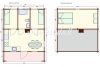 Wooden house with loft Betula119m