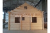 Wooden house with loft Betula119m