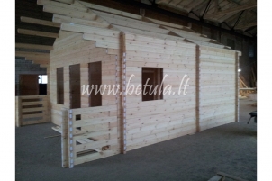 Wooden house with loft Betula119m