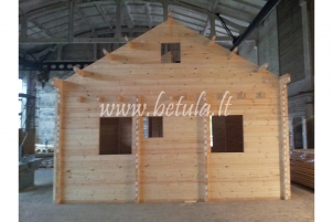 Wooden house with loft Betula119m