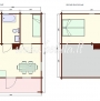 Wooden house with loft Betula119m