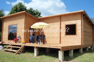 Modern timber holiday log house Chamomile No. 256