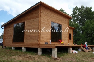 Modern timber holiday log house Chamomile No. 256